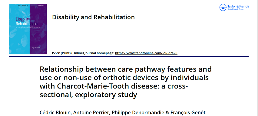 Publication scientifique ISPC appareillage handicap Charcot-Marie-Tooth